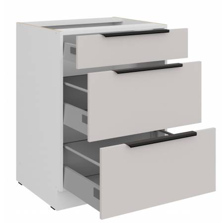 Szafka z szufladami 60 cm kaszmir + biały CAROL 60 D 3S BB